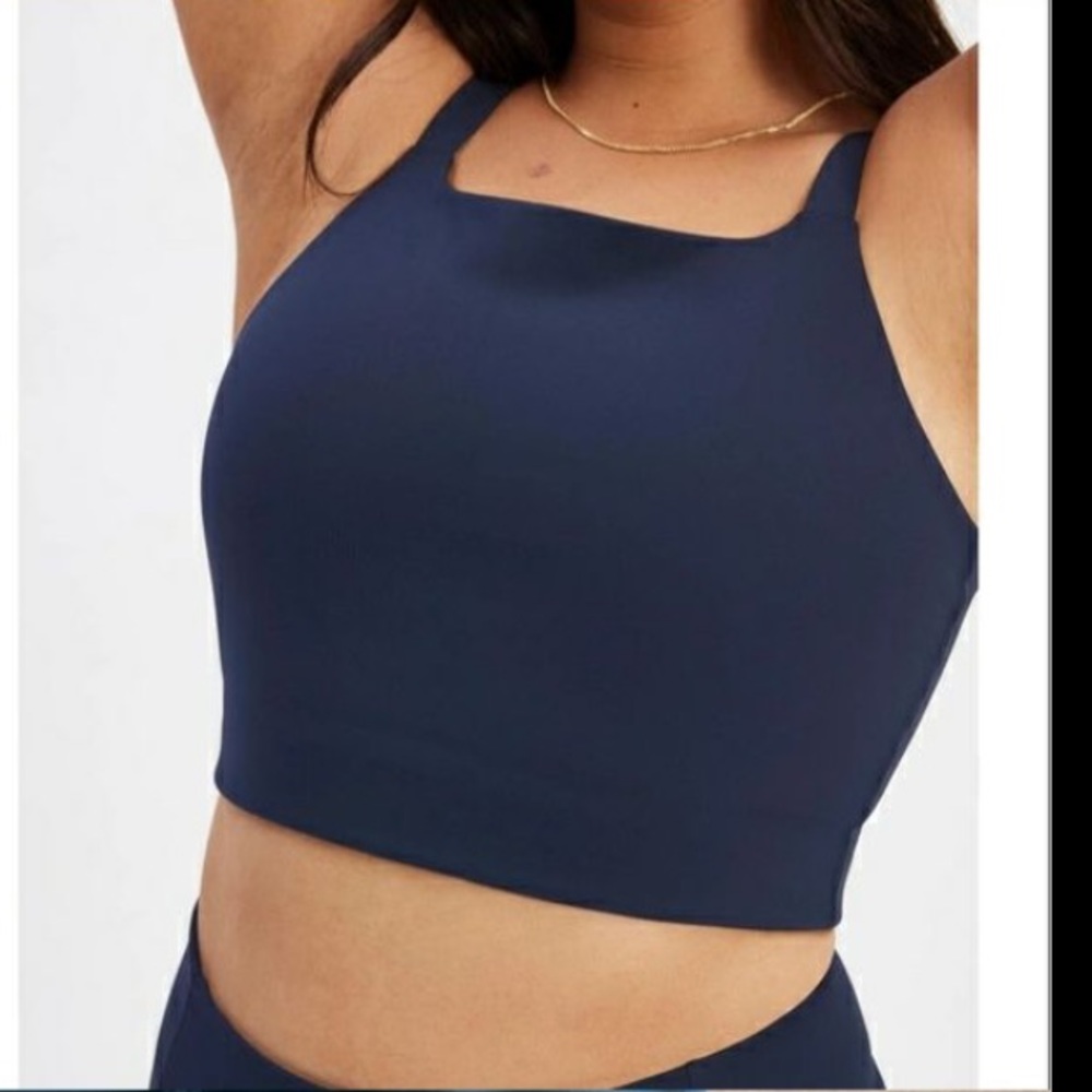 Girlfriend Collective NWT Midnight Mia High Neck Bra medium